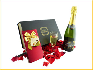 Coffret Champagne Saint Valentin